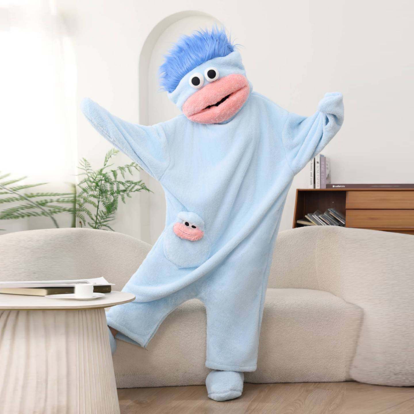 Piyama Onesie Monster Mulut Be - Mens Fashion Jumpsuit ulasan dan harga