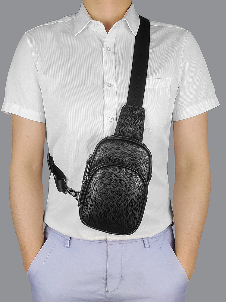 Tas selempang kecil kulit asli - Fashion Harness Men ulasan dan harga
