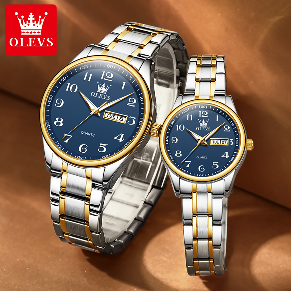 OLEVS jam tangan kuarsa pasang - Mens Fashion In 40S ulasan dan harga