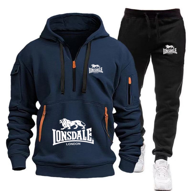 LONSDALE Set Hoodie Saku Kangu - Track Suit Men ulasan dan harga
