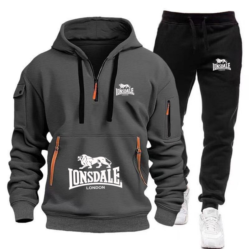 LONSDALE Set Hoodie Saku Kangu - Track Suit Men ulasan dan harga