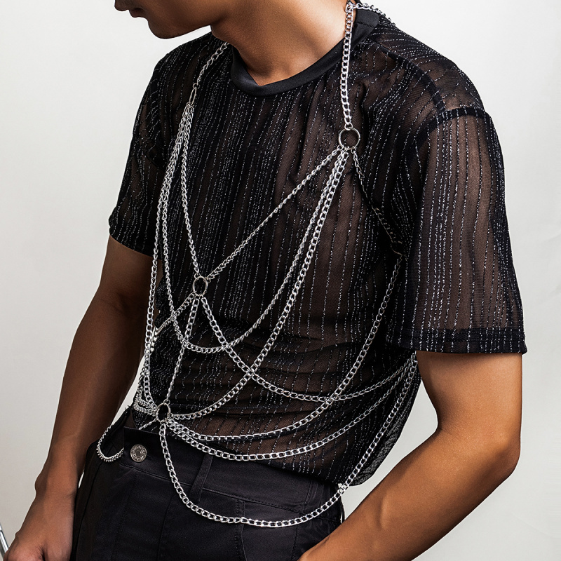 Harness Rantai Tubuh Pria Pera - Fashion Harness Men ulasan dan harga