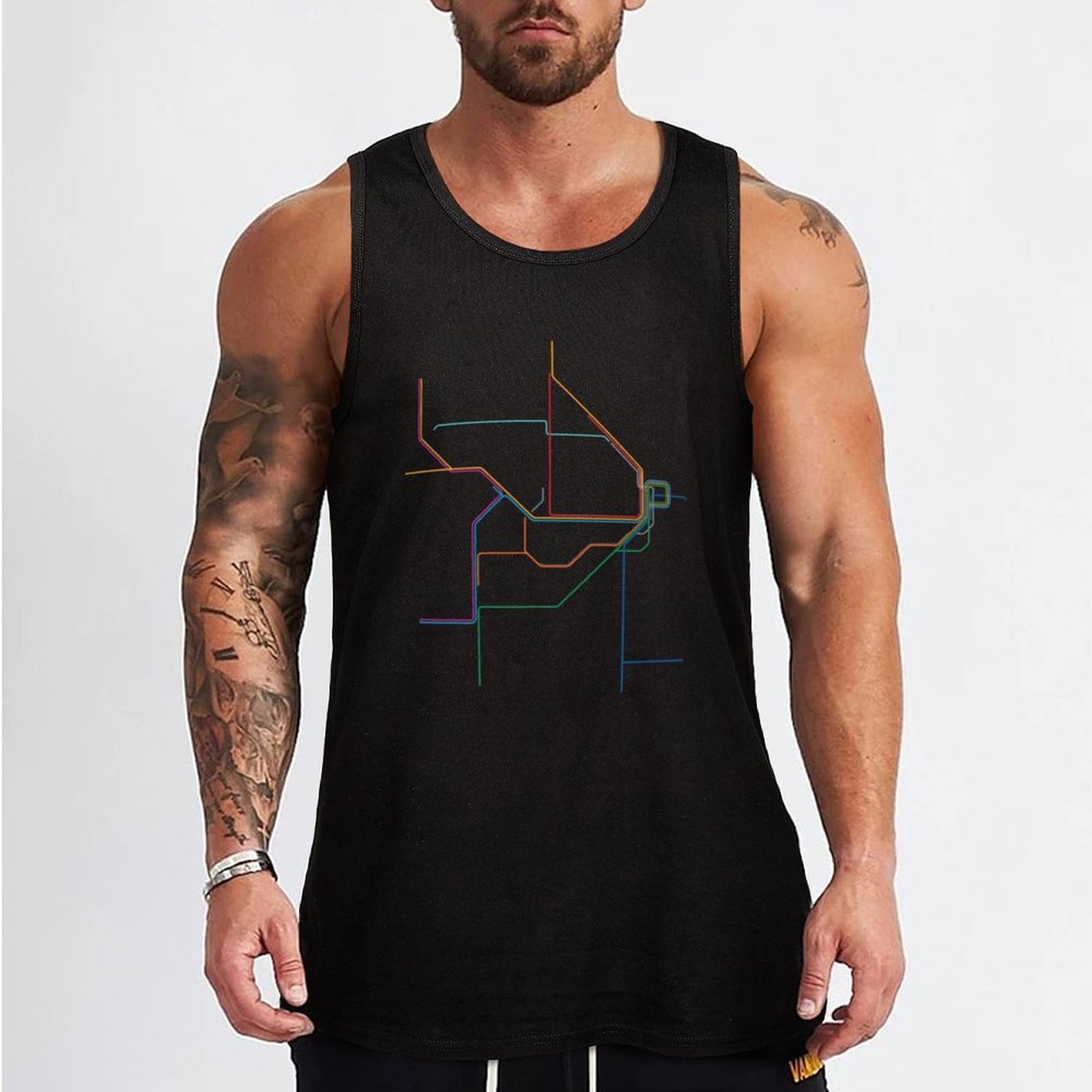 Sydney Train Map Tank Top Fash - Men'S Fashion Sydney ulasan dan harga