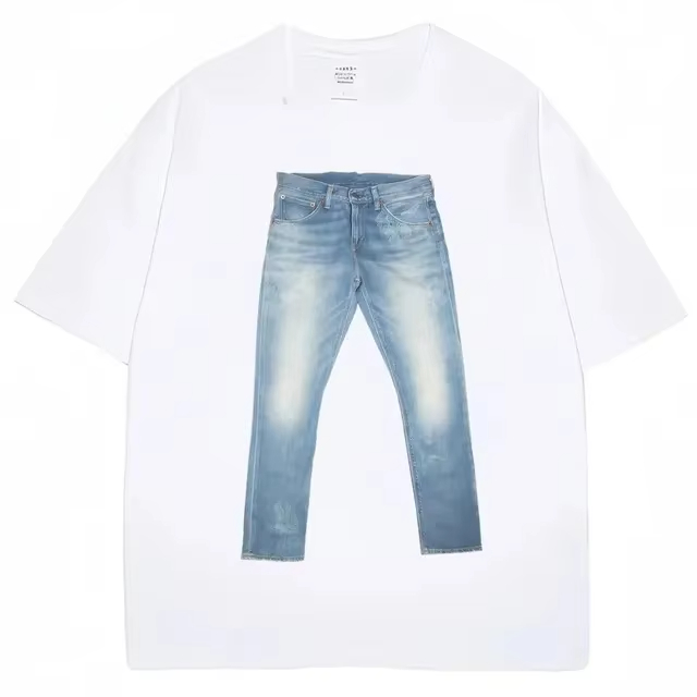 Kaus Jeans Lucu dengan Grafis  - Jeans Shirt Fashion For Men ulasan dan harga