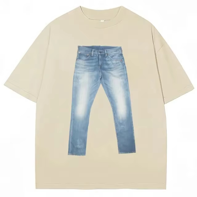 Kaus Jeans Lucu dengan Grafis  - Jeans Shirt Fashion For Men ulasan dan harga