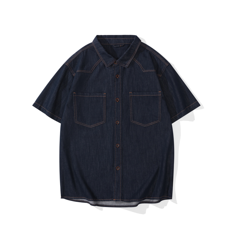 Kemeja Denim Tipis Ringan Musi - Jeans Shirt Fashion For Men ulasan dan harga