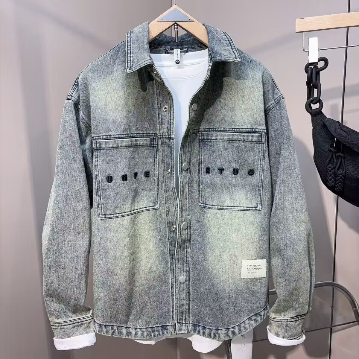 Jaket Denim Koboi Musim Semi M - Jeans Shirt Fashion For Men ulasan dan harga