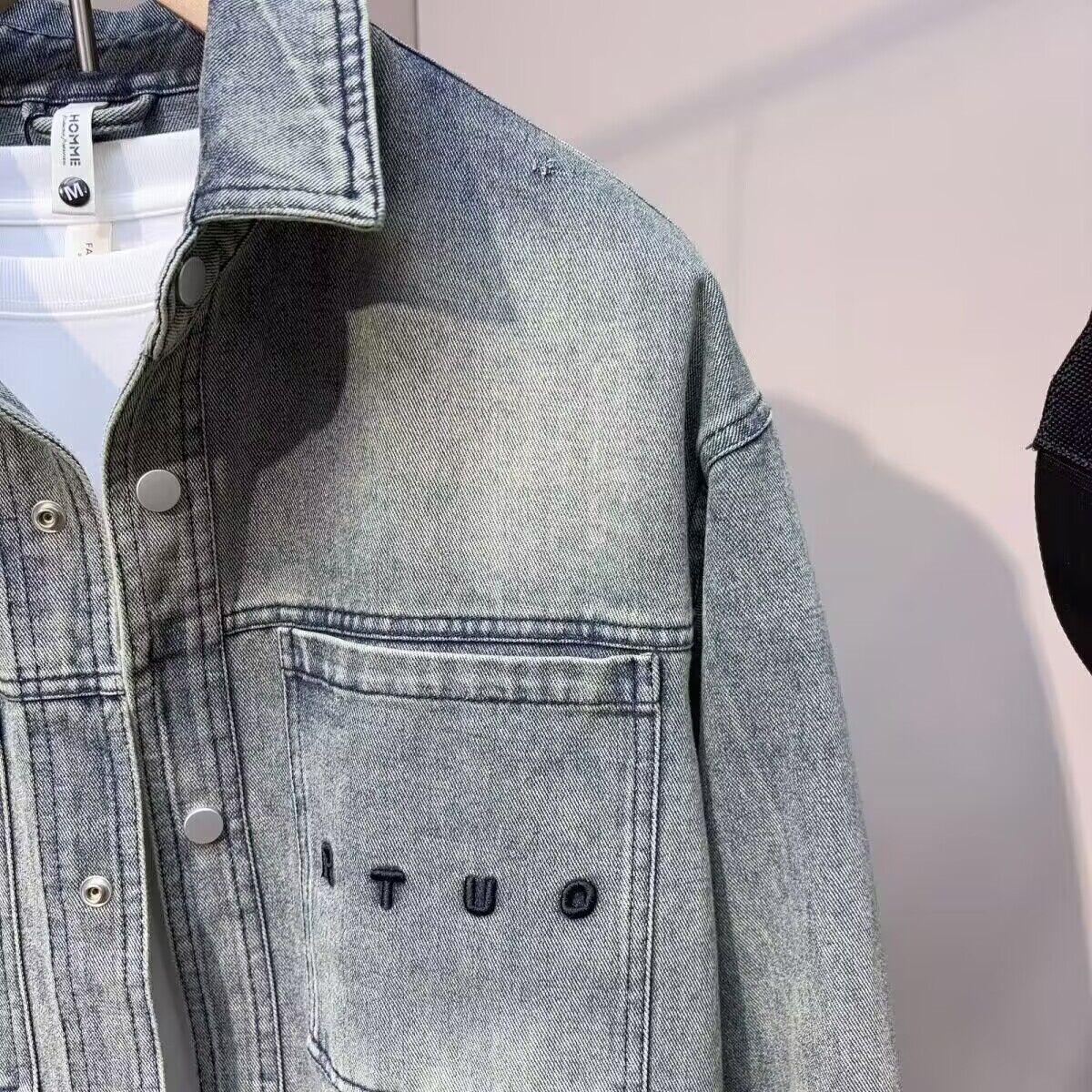 Jaket Denim Koboi Musim Semi M - Jeans Shirt Fashion For Men ulasan dan harga