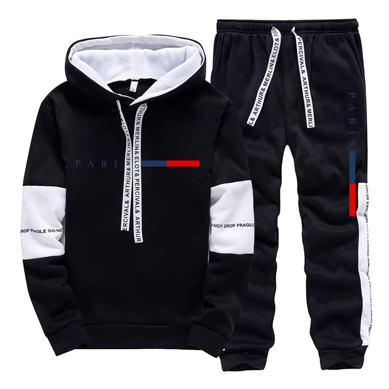 Setelan Pria/Hoodie/Celana Par - Men'S Winter Fashion ulasan dan harga