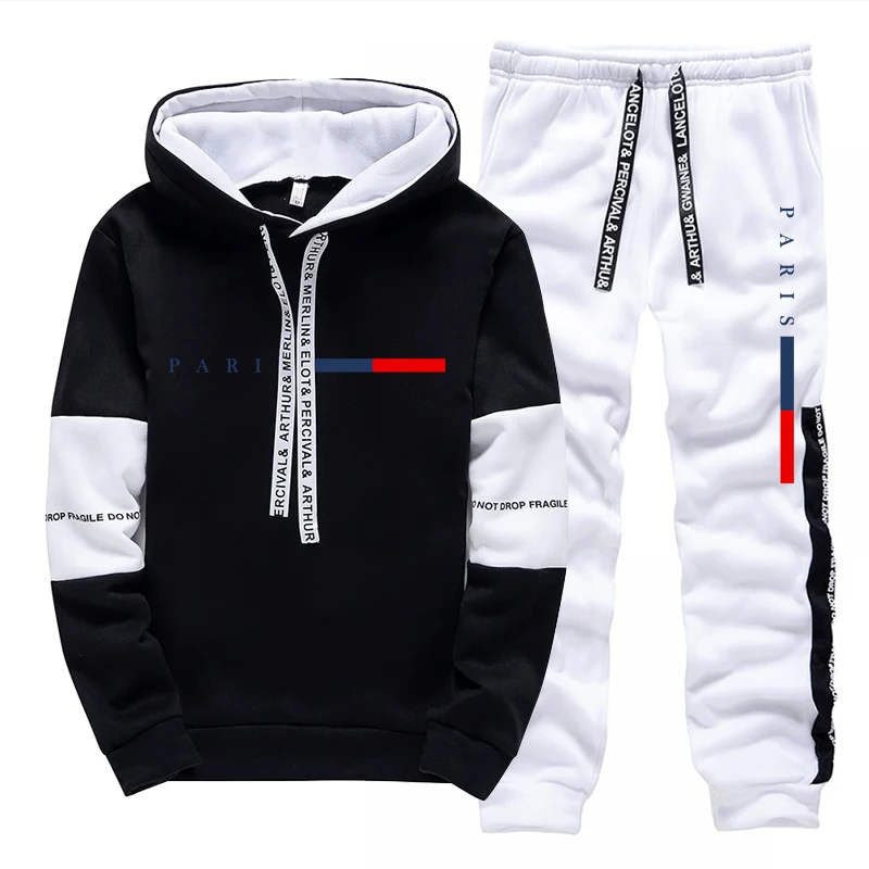 Setelan Pria/Hoodie/Celana Par - Men'S Winter Fashion ulasan dan harga