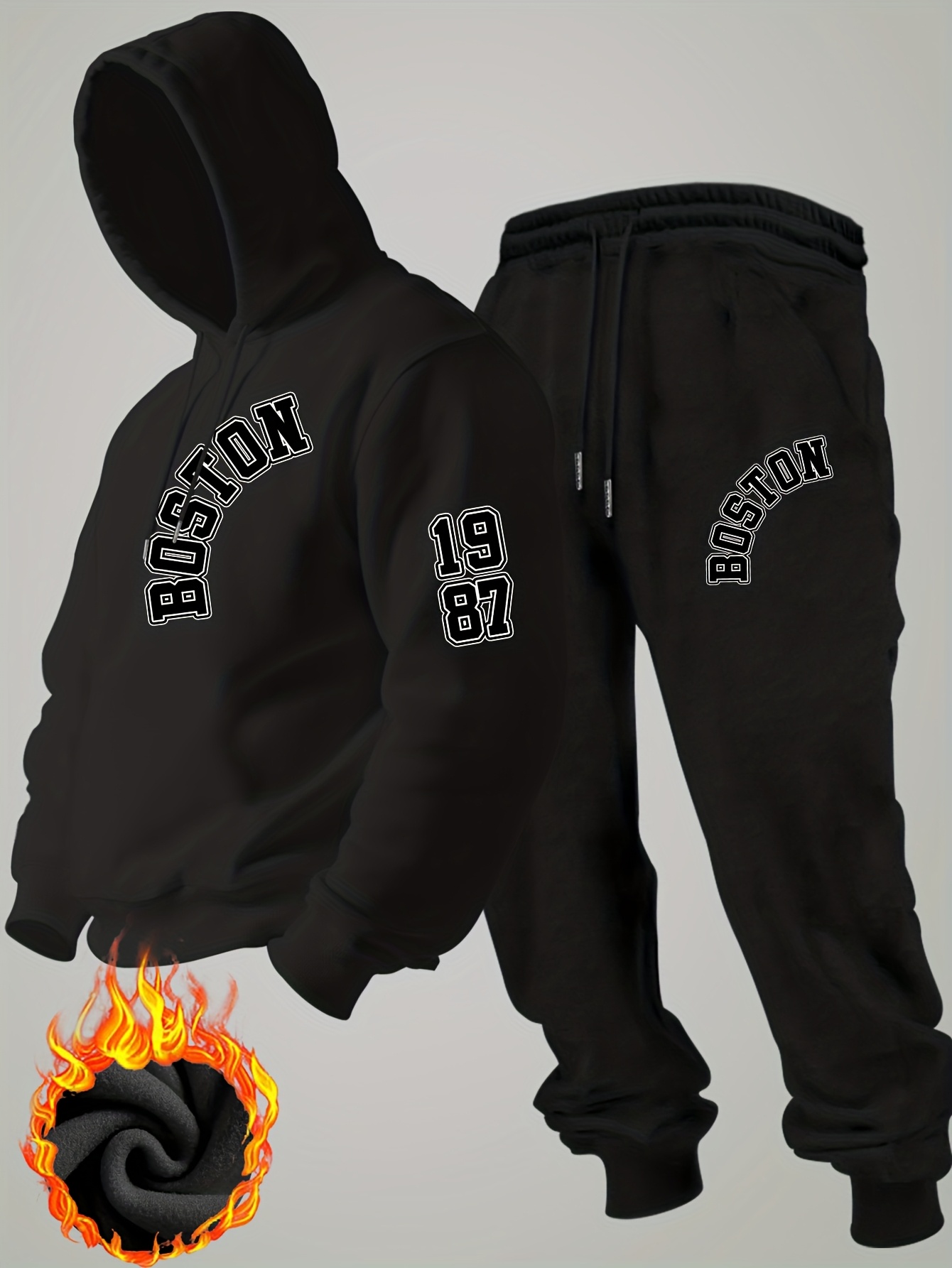 2026 Setelan Hoodie Fleece Mus - Men'S Winter Fashion ulasan dan harga