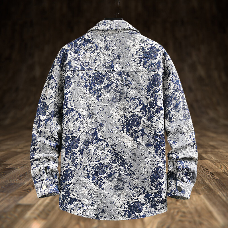 Jaket Denim Mewah Pria Musim S - Jeans Shirt Fashion For Men ulasan dan harga
