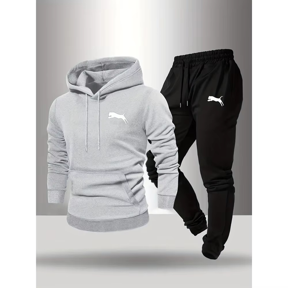 Setelan Hoodie & Celana Pria T - Track Suit Men ulasan dan harga