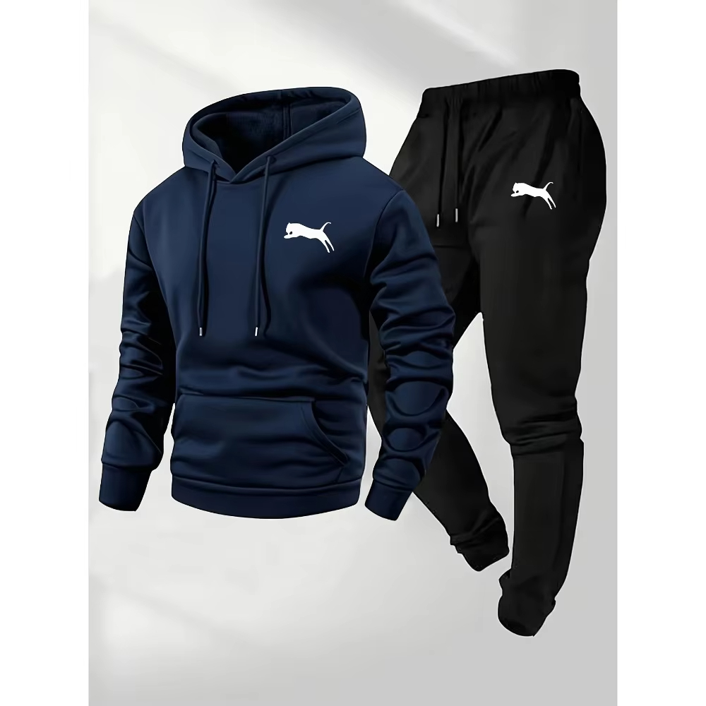 Setelan Hoodie & Celana Pria T - Track Suit Men ulasan dan harga